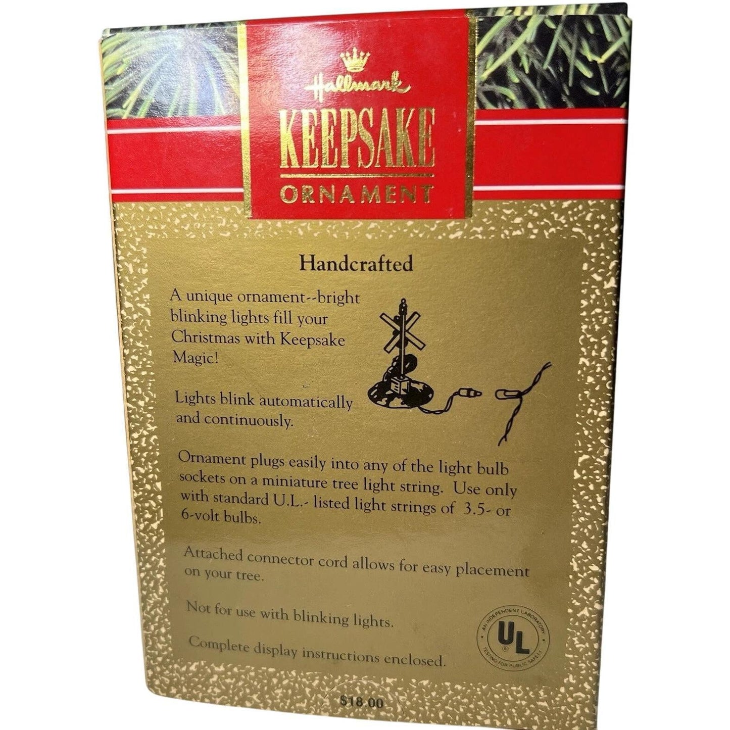 1990 Deer Crossing Hallmark Ornament (Animal) QLX7213