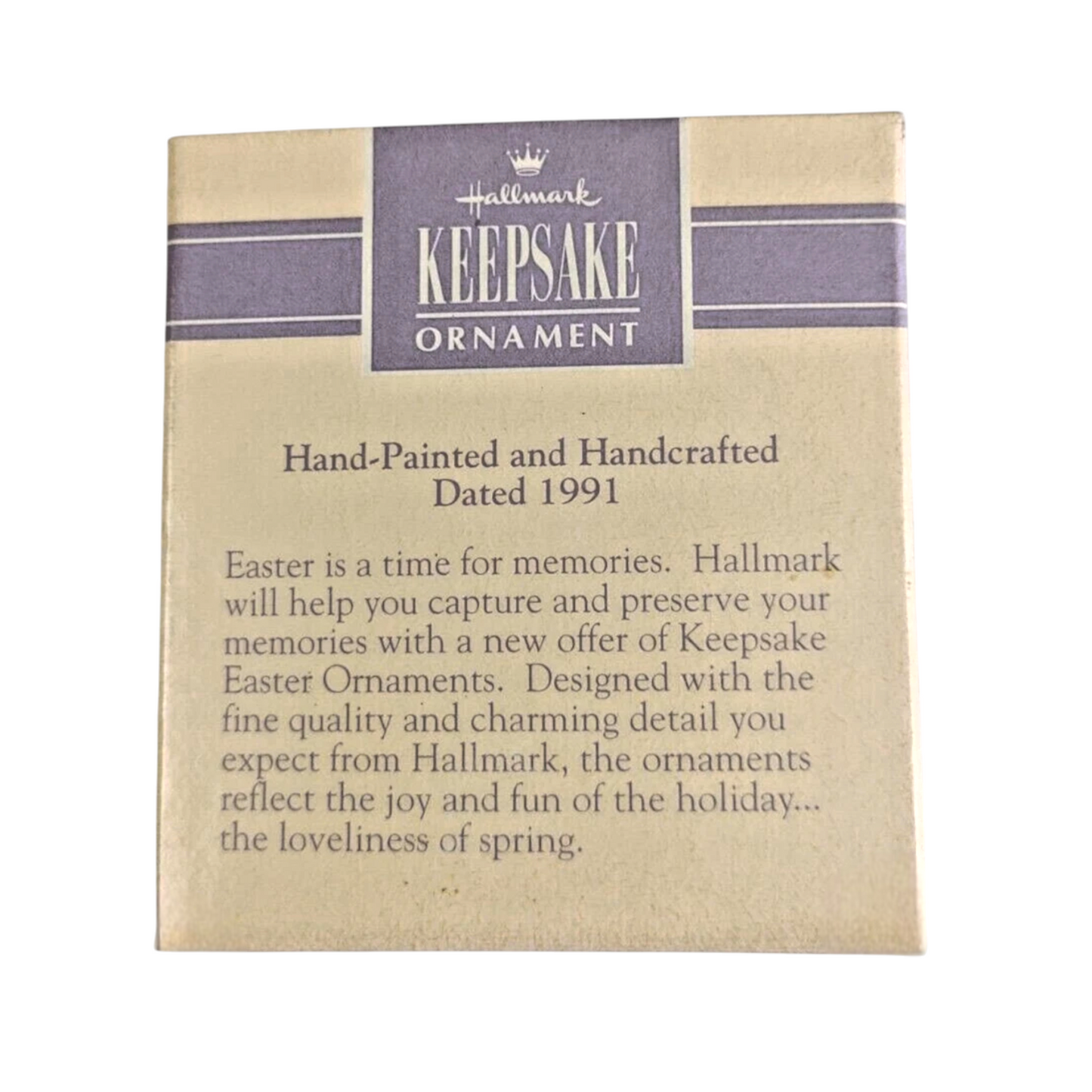 1990 Gentle Lamb Hallmark Ornament (Easter) QEO5159