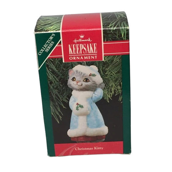 1990 Kitten in Coat and Hat (Christmas Kitty)
