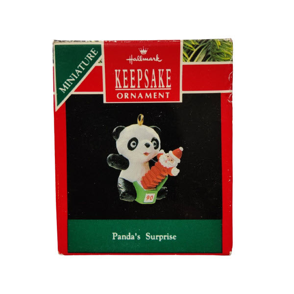 1990 Panda's Surprise Hallmark Ornament (Panda) QXM5616