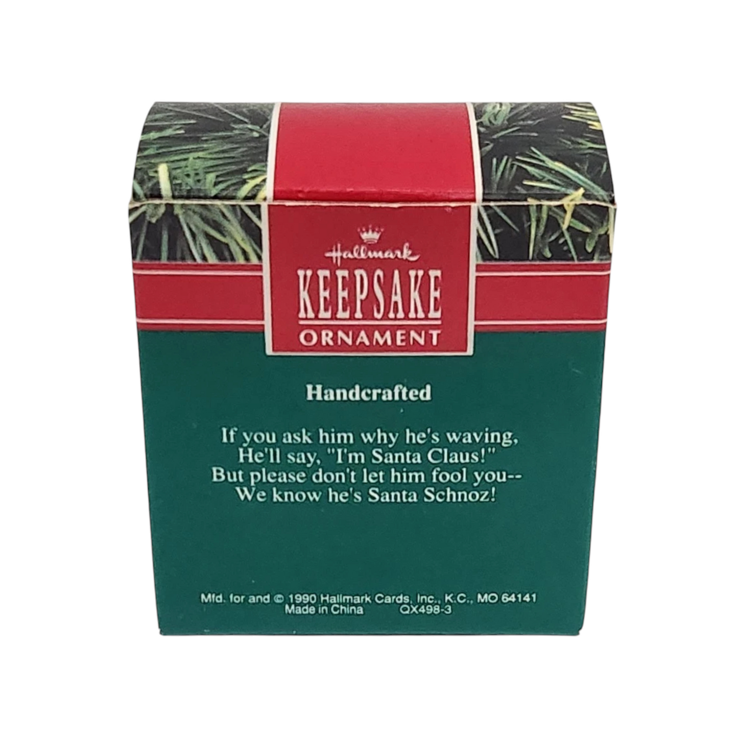 1990 Santa Schnoz Hallmark Ornament (Santa Claus) QX4983