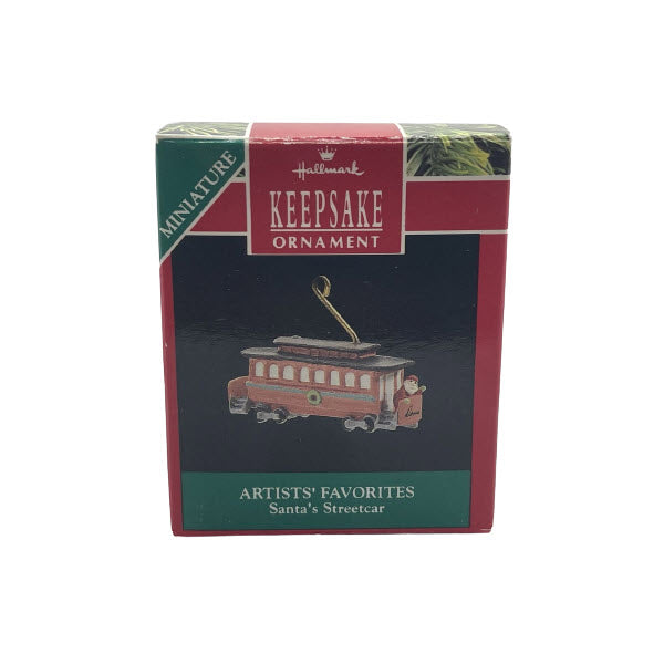 1990 Santa's Streetcar Hallmark Ornament (Train) QXM5766