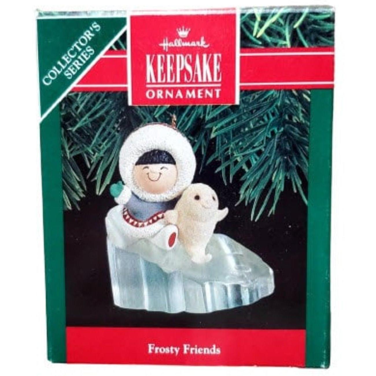 1990 Sliding Down Iceberg Hallmark Ornament (Frosty Friends) QX4396
