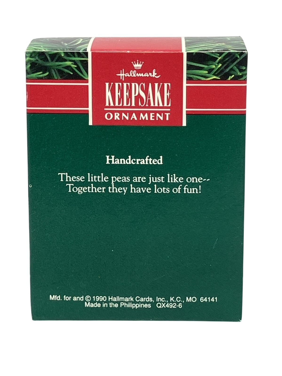 1990 Two Peas in a Pod Hallmark Ornament (Love) QX4926