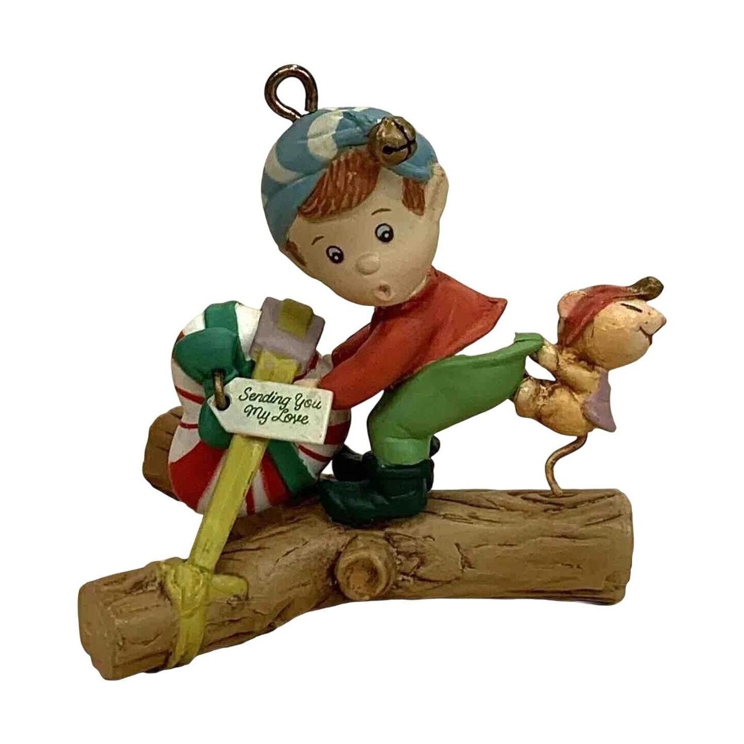 1991 Aiming For the Holidays Enesco Ornament (Mouse) 830941