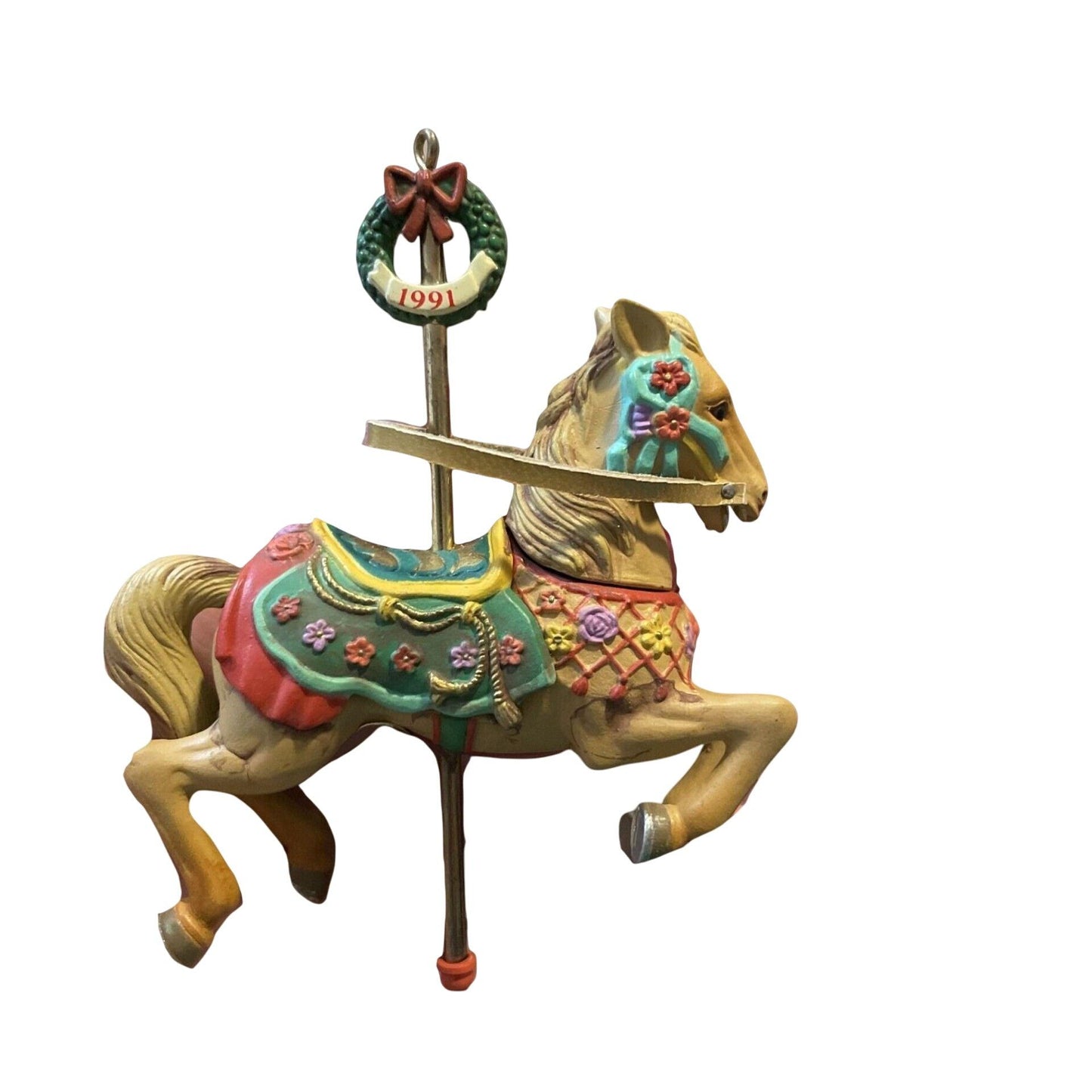 1991 Christmas Go-Round Carlton Cards Ornaments (2nd In a Collectible Series) 114830-3