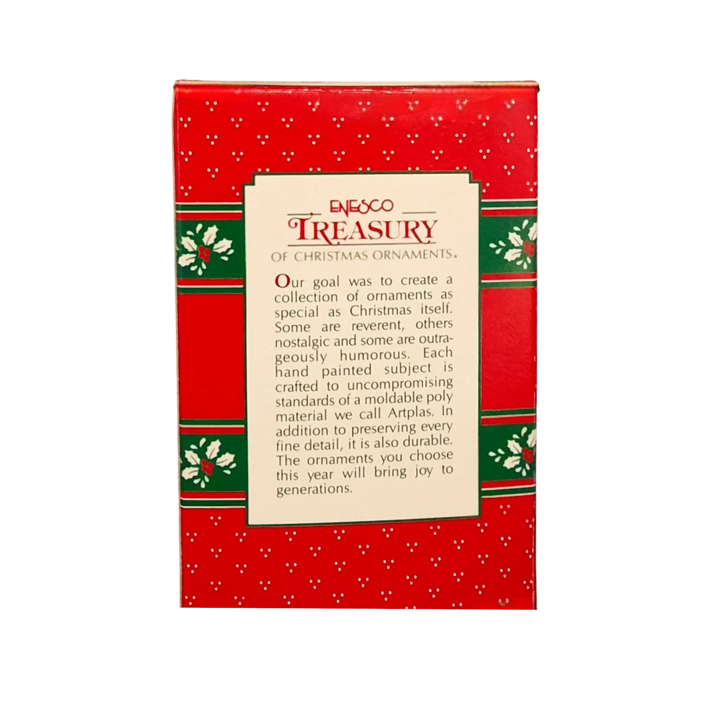 1991 Crystal Ball Christmas Enesco Ornament (Yuletide Faire) 575666