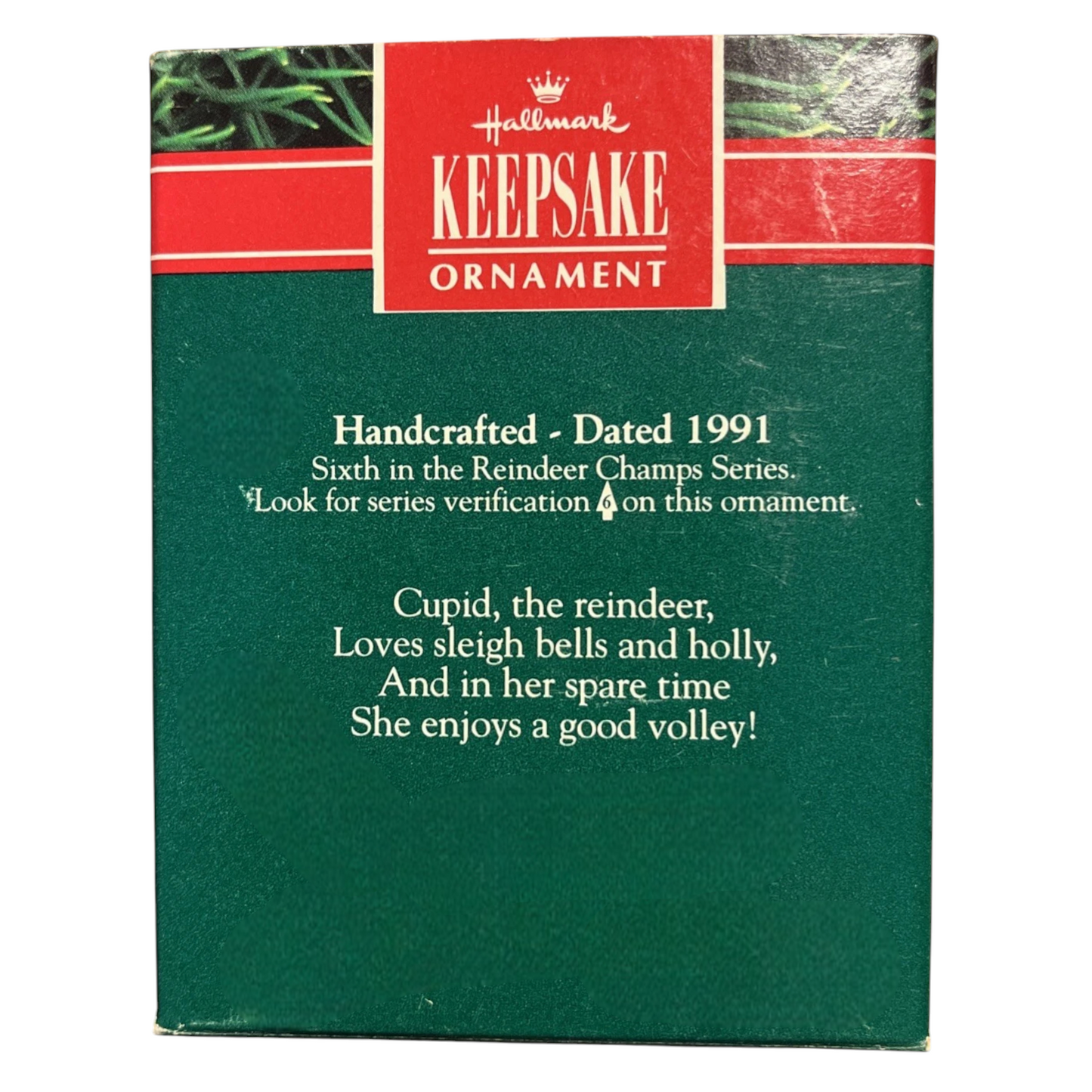 1991 Cupid Hallmark Ornament (Reindeer Champs) QX4347