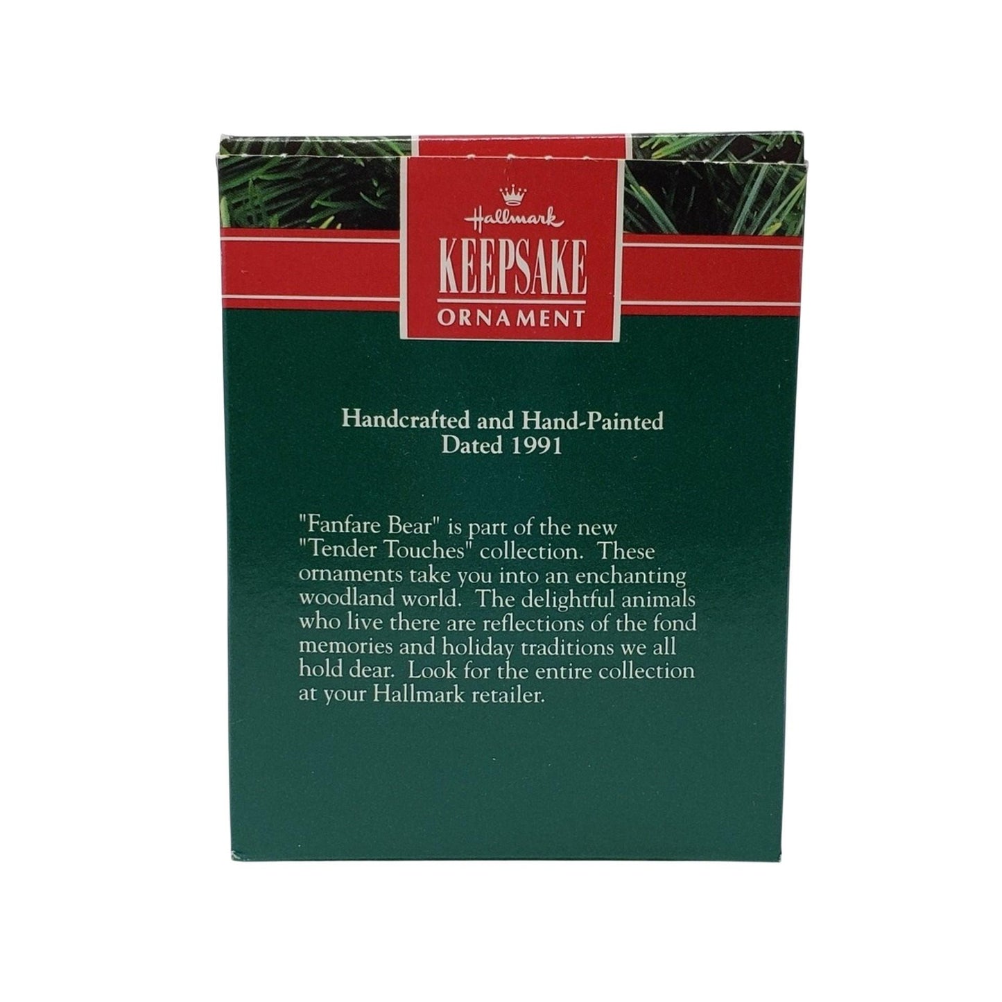 1991 Fanfare Bear Hallmark Ornament (Tender Touches) QX5337