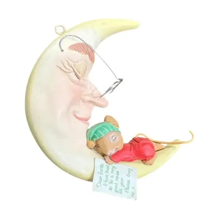 1991 Moon Beam Dreams - Third Issue in the Mouse on the Moon Series Enesco Ornament (Mouse) 573760