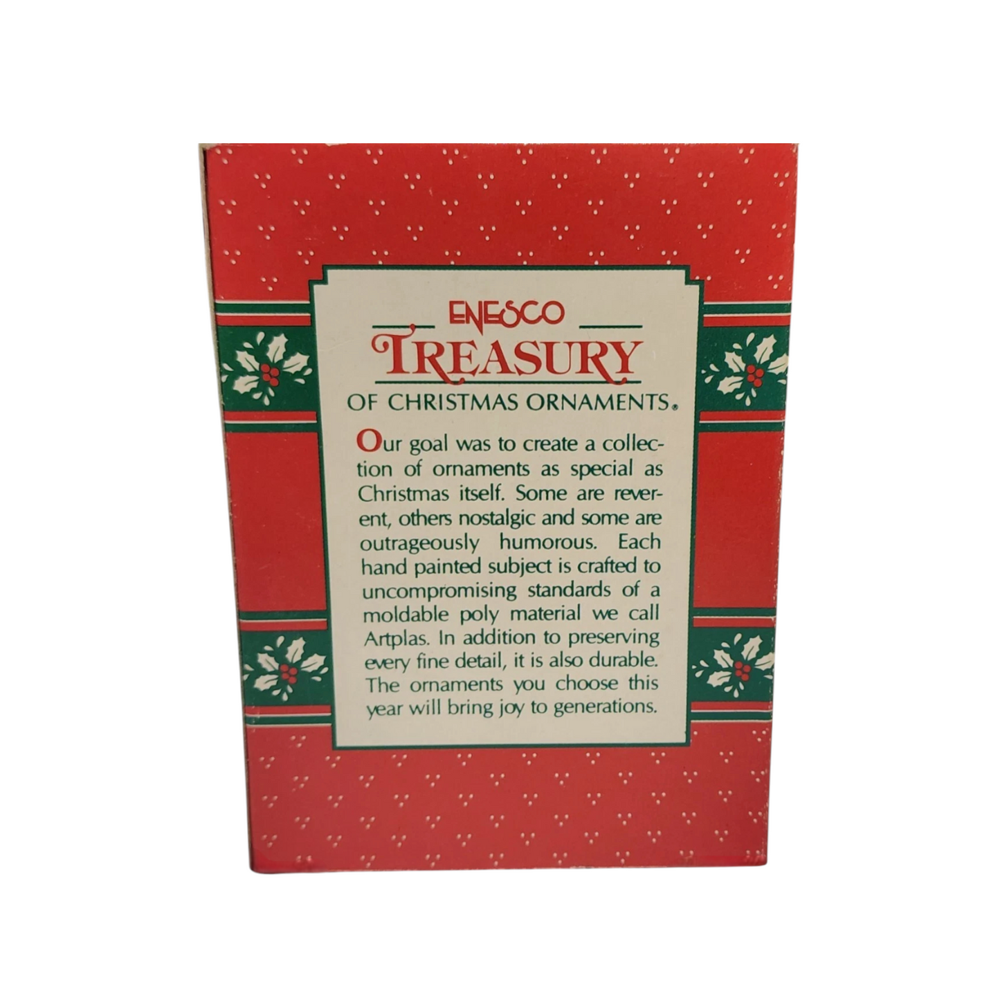 1991 Snuffy Enesco Ornament (Candy Cane) 566578