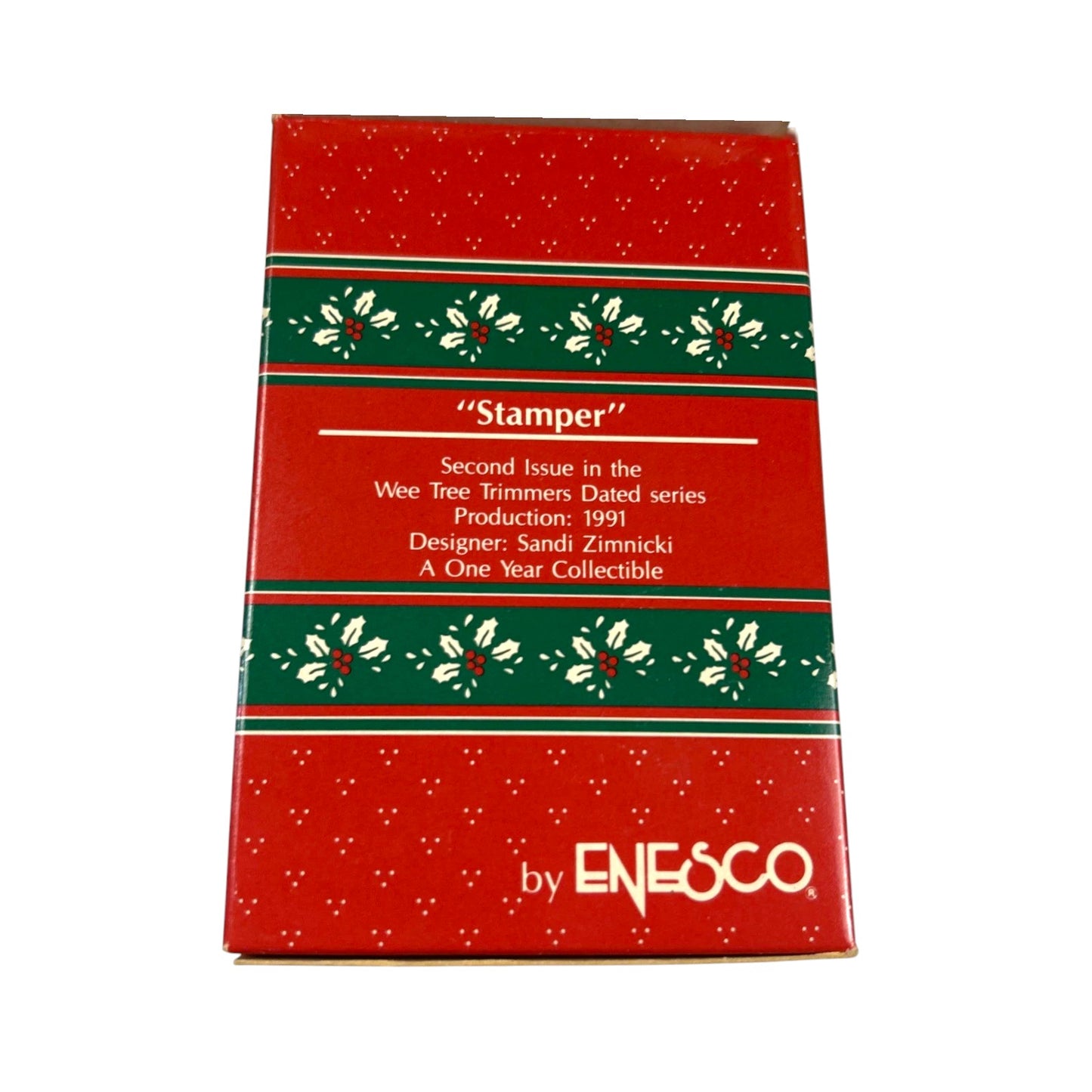 1991 Stamper - Second Issue in the Wee Tree Trimmers Dated Series Enesco Ornament (Elf) 830267