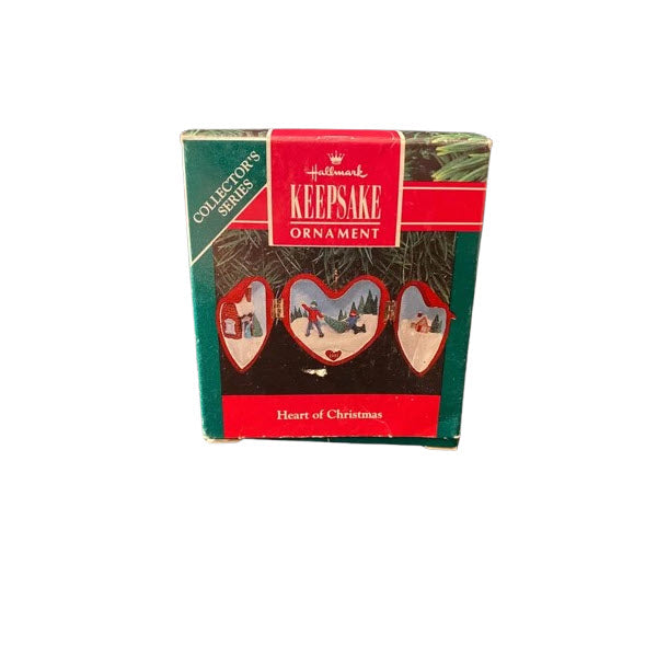 1991 Bringing Home the Tree Hallmark Ornament (Heart of Christmas) QX4357