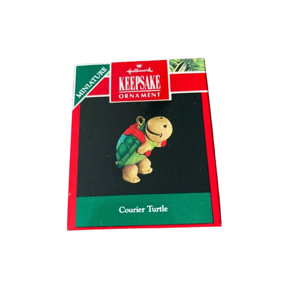 1991 Courier Turtle Hallmark Ornament (Animal) QXM5857