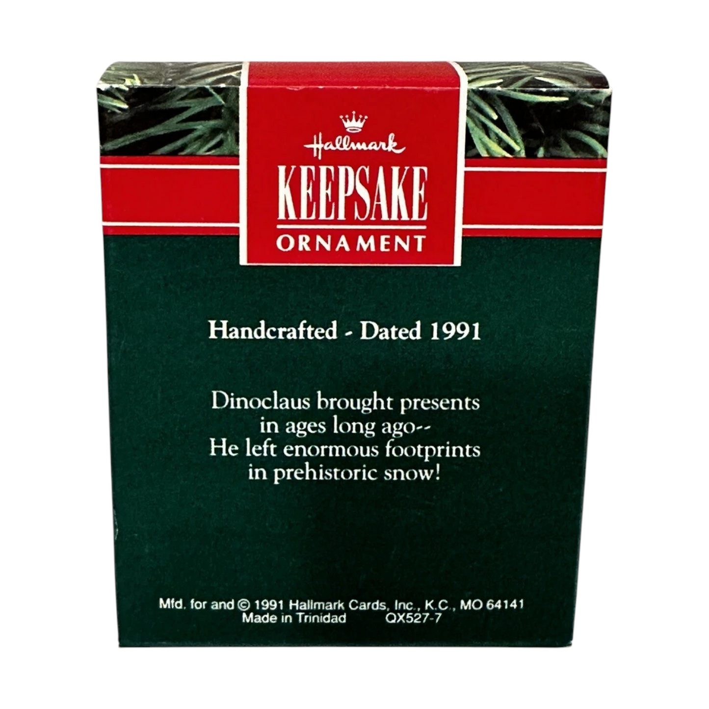 1991 Dinoclaus Hallmark Ornament (Dinosaur) QX5277