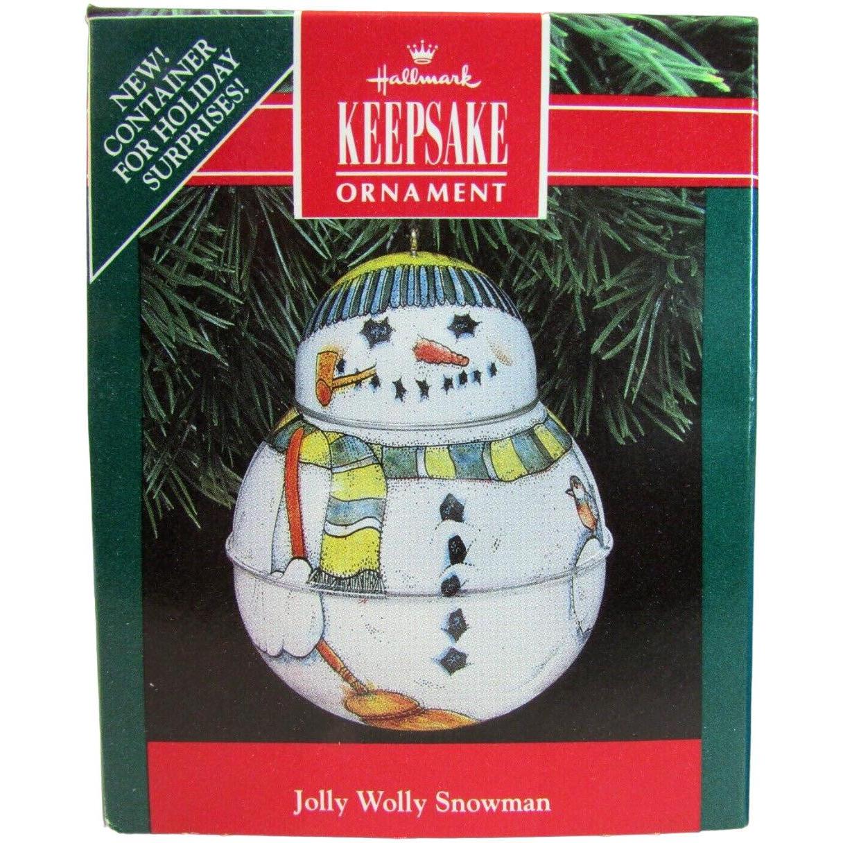 1991 Jolly Wolly Snowman Hallmark Ornament (Snowmen) QX5427