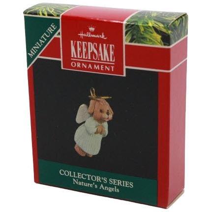 1991 Puppy Angel in blue Hallmark Ornament (Nature's Angels) QXM5657