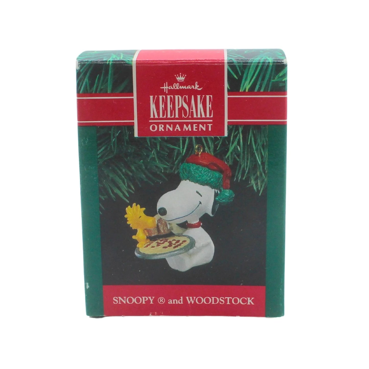 1991 Snoopy and Woodstock Pizza Hallmark Ornament (Peanuts) QX5197