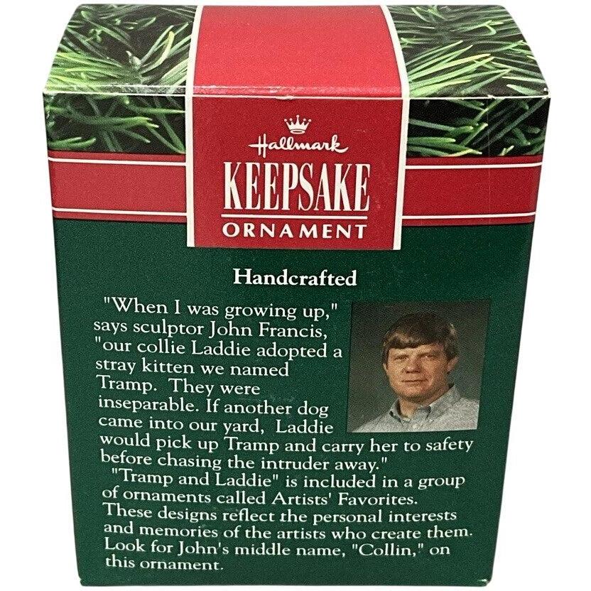 1991 Tramp and Laddie Hallmark Ornament (Dog & Cat) QX4397
