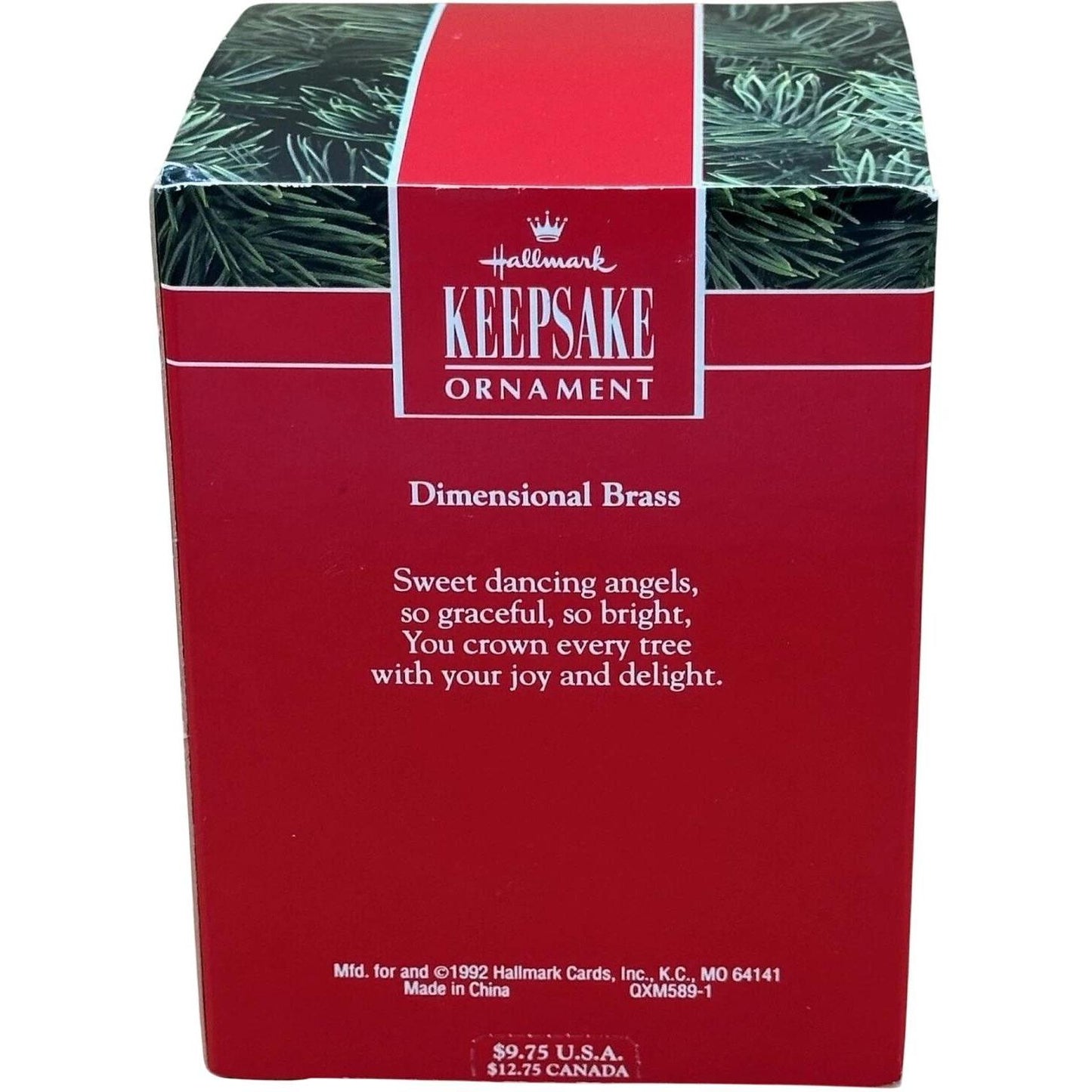 1992 Dancing Angels Tree Topper Hallmark Ornament (Angel) QXM5891