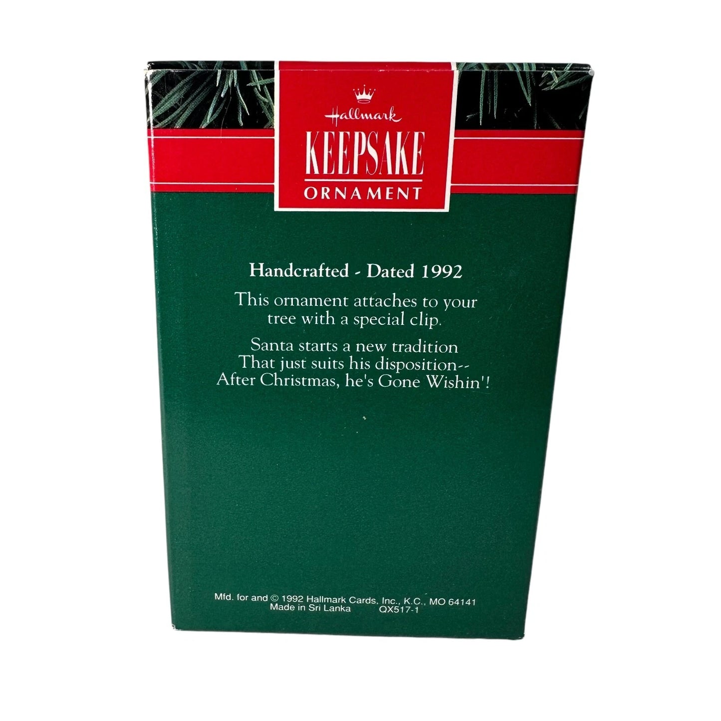1992 Gone Wishin' Hallmark Ornament (Fishing) QX5171