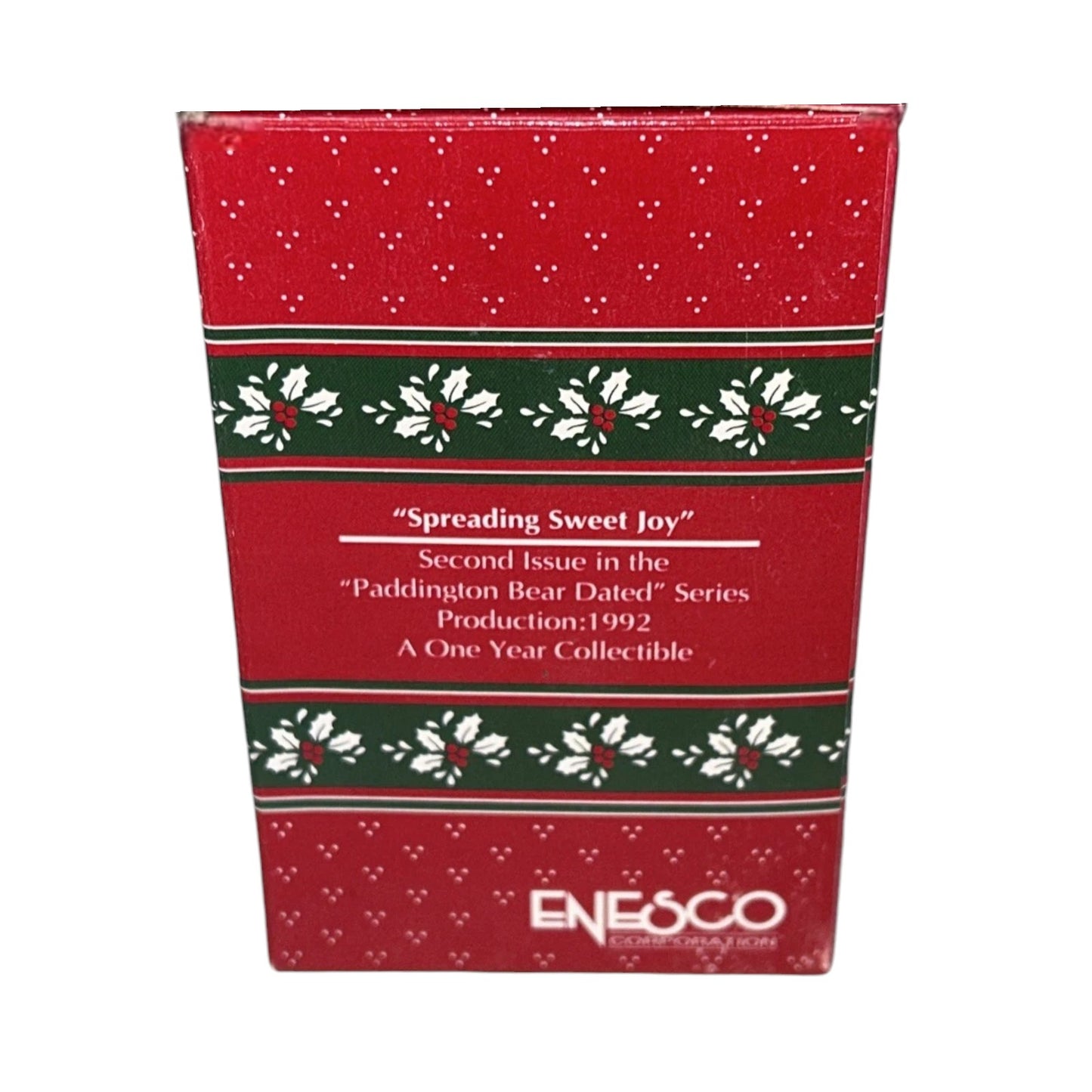 1992 Spreading Sweet Joy - Paddington Bear Enesco Ornament (Teddy Bear) 580465