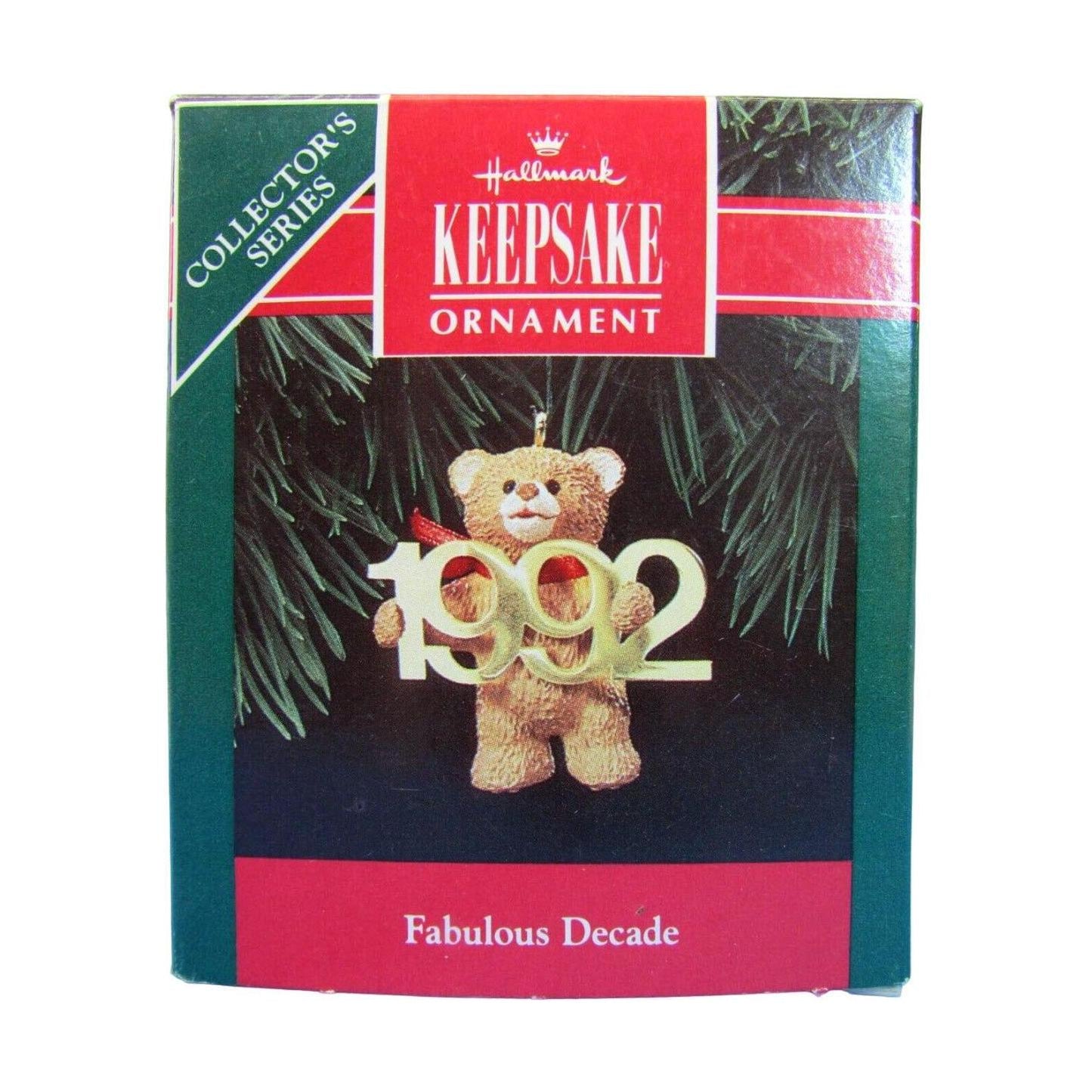 1992 Bear with Brass 1992 Hallmark Ornament (Fabulous Decade) QX4244