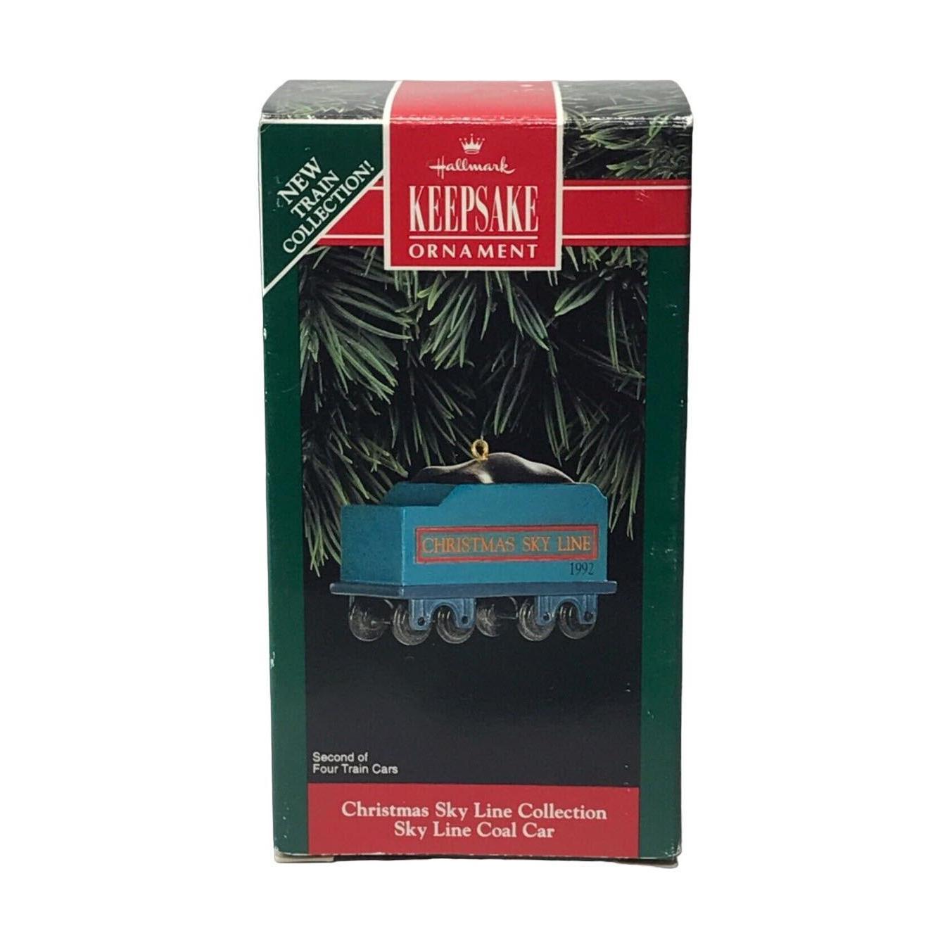 1992 Christmas Sky Line Coal Car Hallmark Ornament (Christmas Sky Line) QX5401