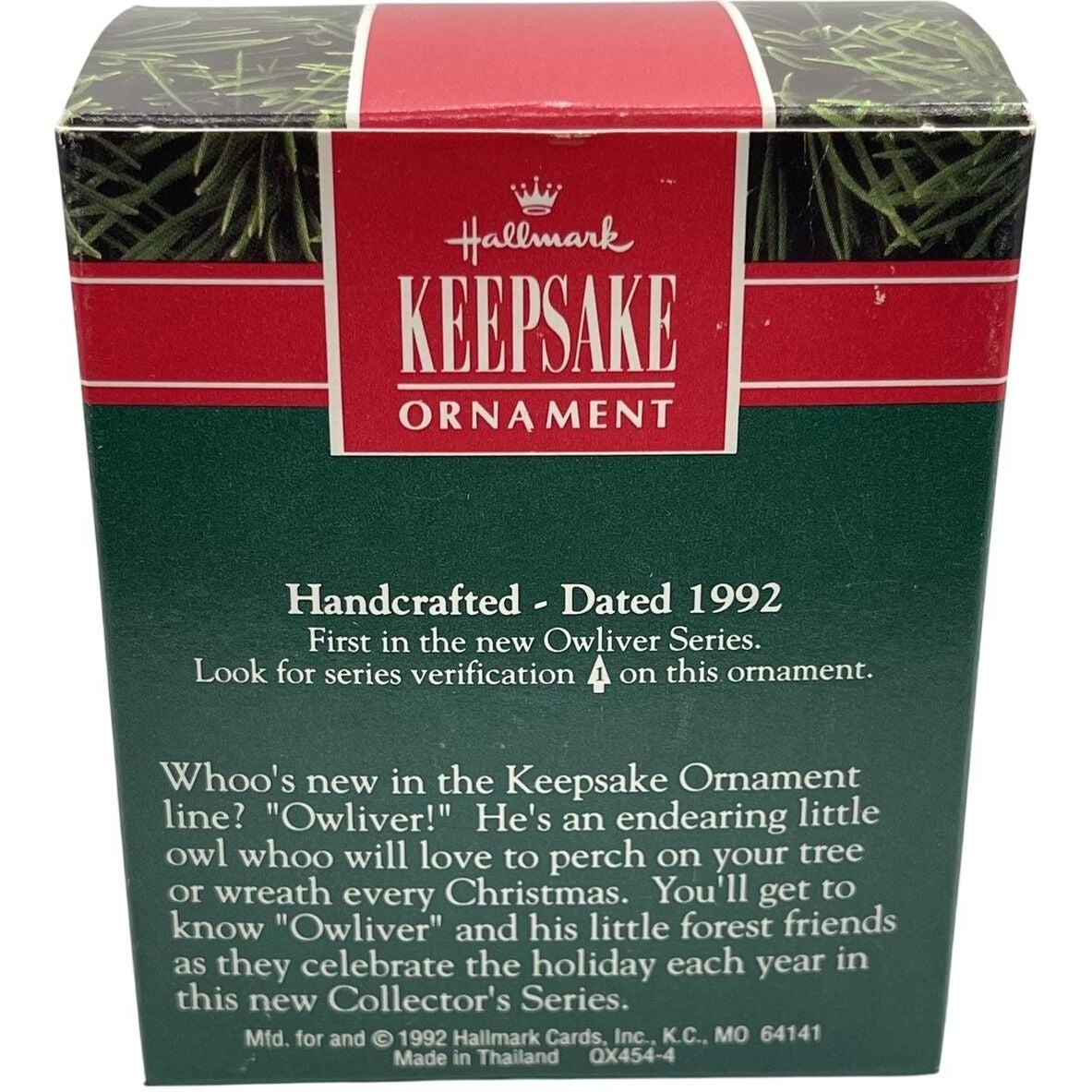 1992 Owliday Tales Hallmark Ornament (Owliver) QX4544