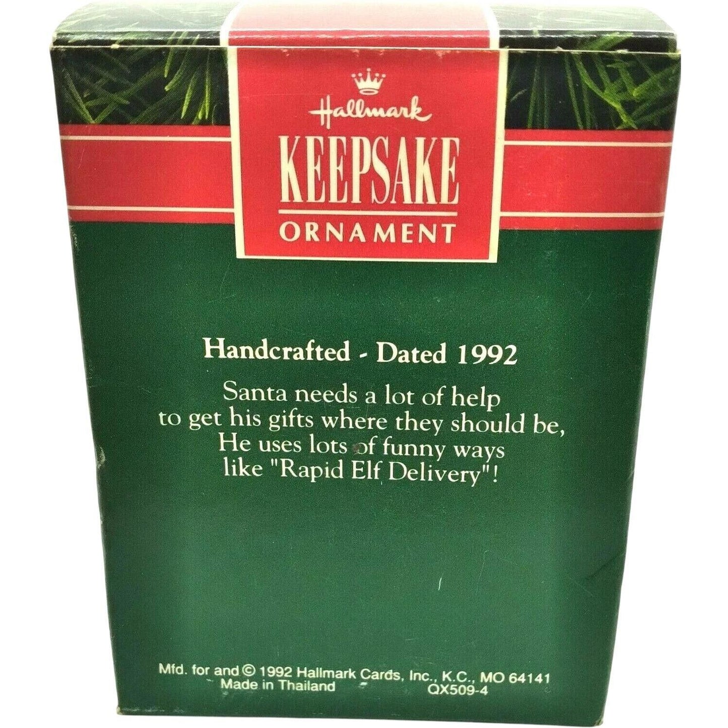 1992 Rapid Delivery Hallmark Ornament (Rapid Delivery) QX5094