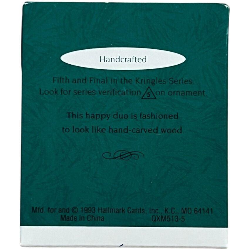 1993 Mr. & Mrs. Kringle Holding Wreath Hallmark Ornament (The Kringles) QXM5135