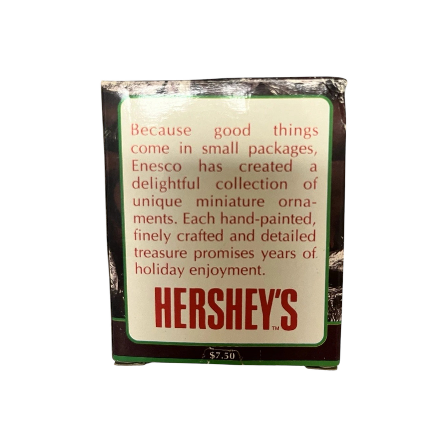 1993 Sweet Mr. Snowman Enesco Ornament (Hershey's) 597635
