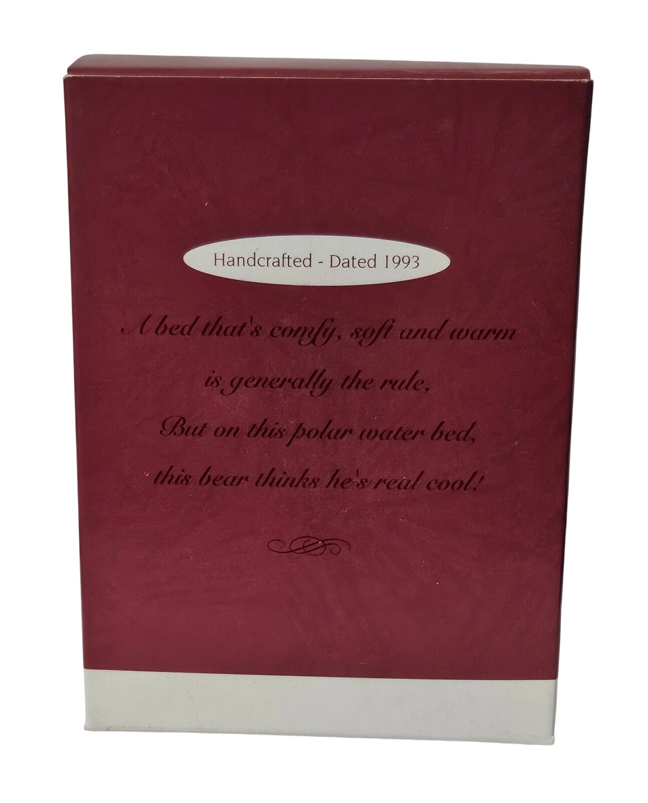 1993 Water Beds Snooze Hallmark Ornament (Polar Bear) QX5375