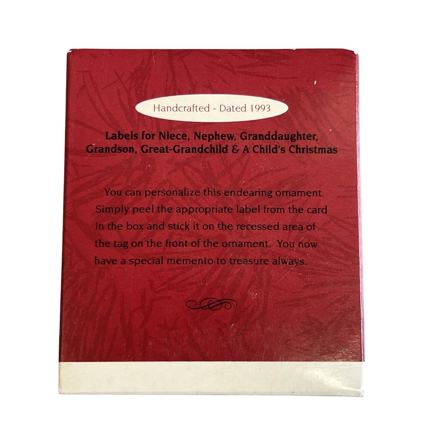 1993 A Child's Christmas Hallmark Ornament (A Child's Christmas) QX5882