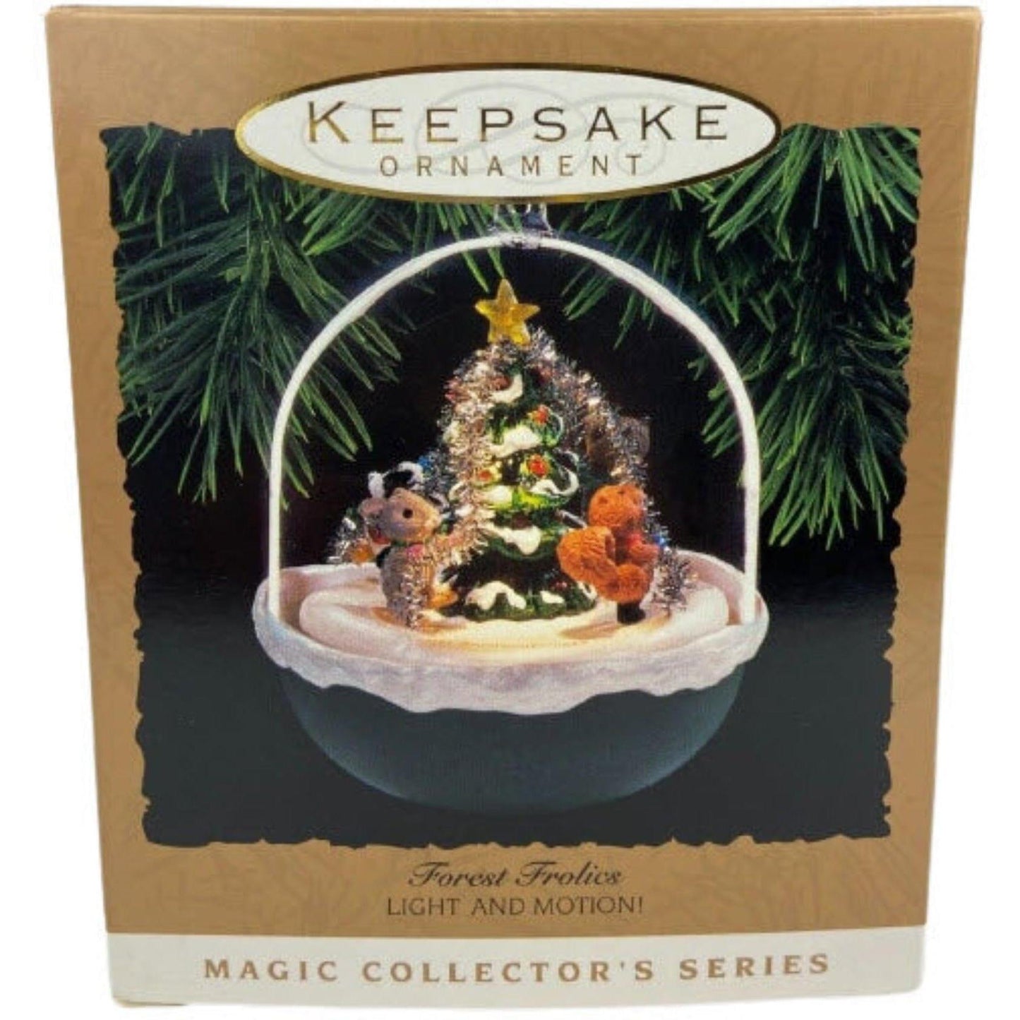 1993 Animal Decorating Christmas Tree Hallmark Ornament (Forest Trolics) QLX7165