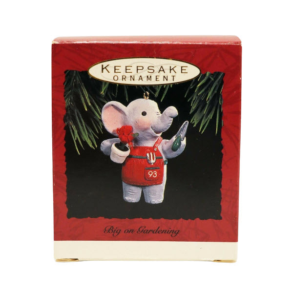 1993 Big on Gardening Hallmark Ornament (Elephant) QX5842