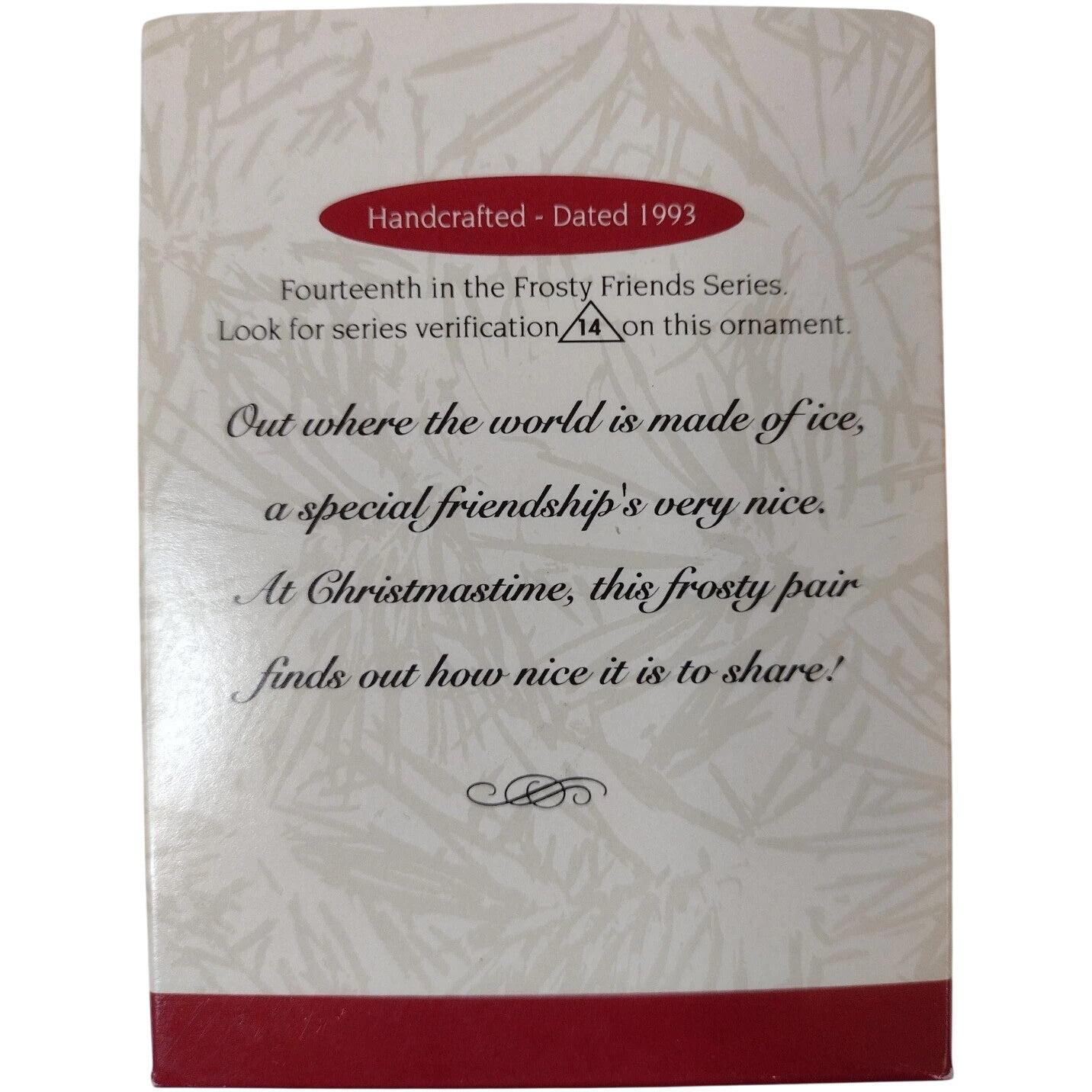 1993 Dog/Doghouse Hallmark Ornament (Frosty Friends) QX4142