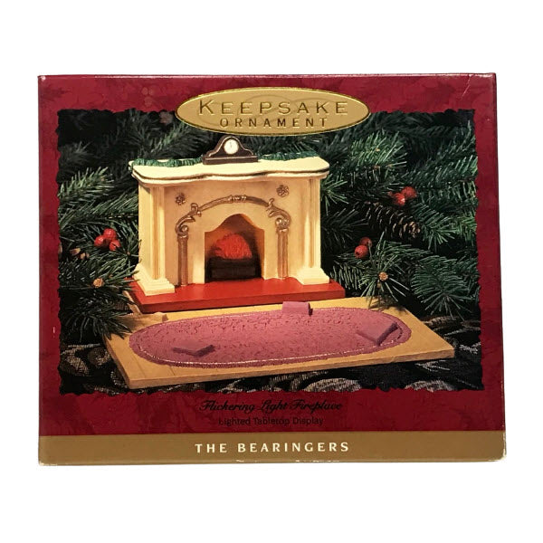 1993 Flickering Light Fireplace Hallmark Ornament (The Bearingers) XPR9749