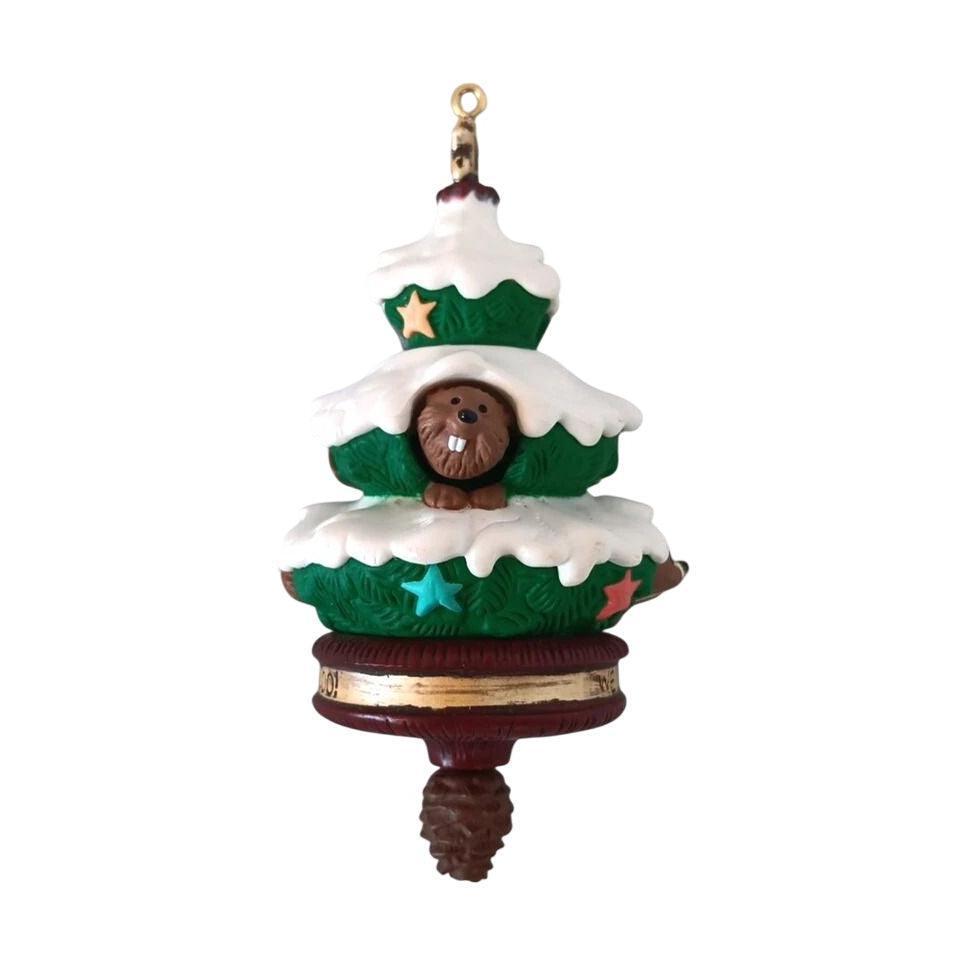 1993 Peek-a-Boo Tree Hallmark Ornament (Animal) QX5245