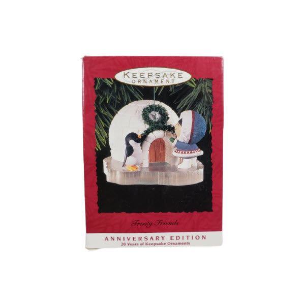 1993 Penguin and Igloo Hallmark Ornament (Frosty Friends) QX5682