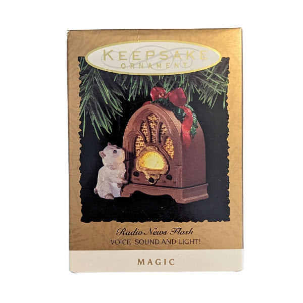 1993 Radio News Flash Hallmark Ornament (Kitten) QLX7362