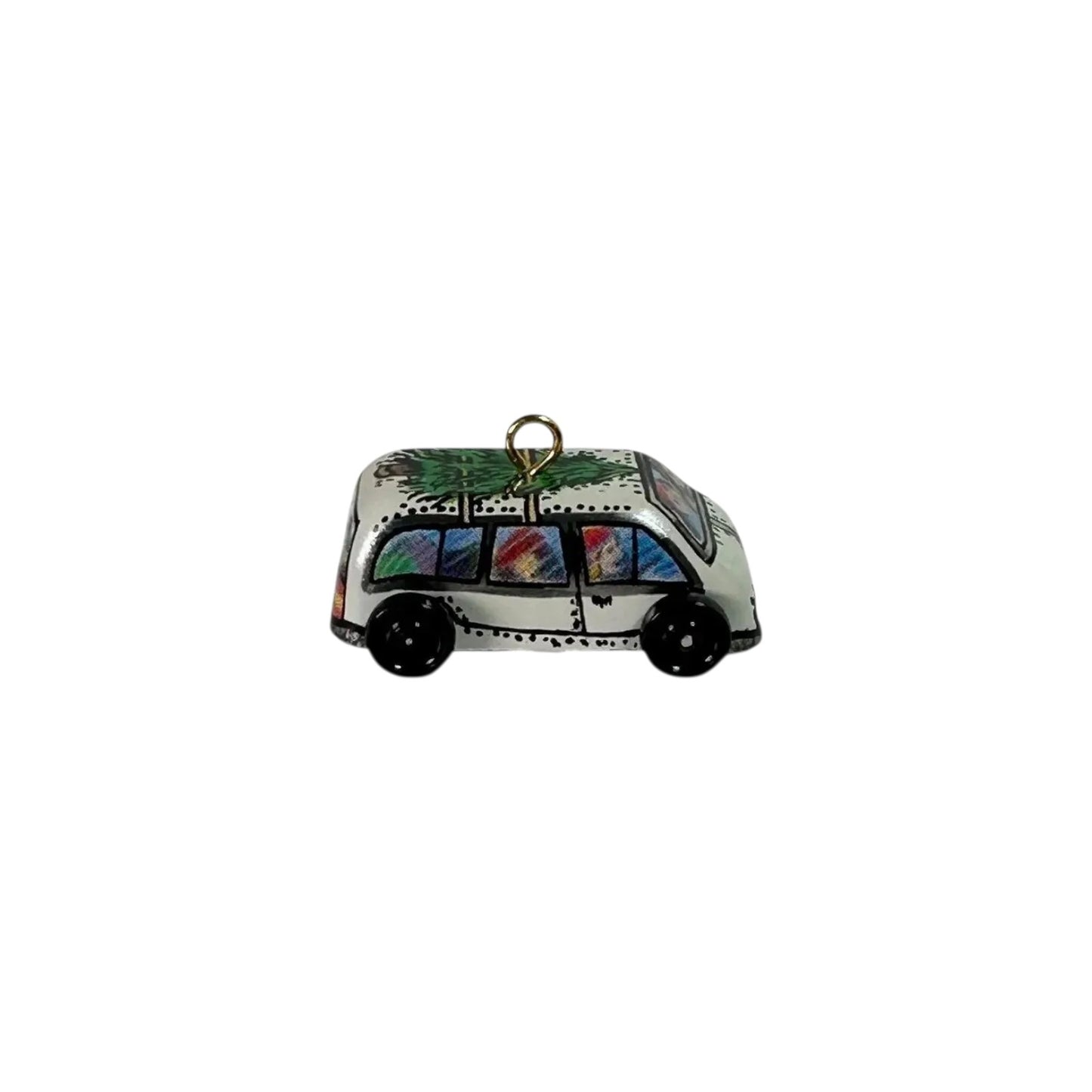 1993 Tin Station Wagon Hallmark Ornament (On the Road) QXM4002 Image5