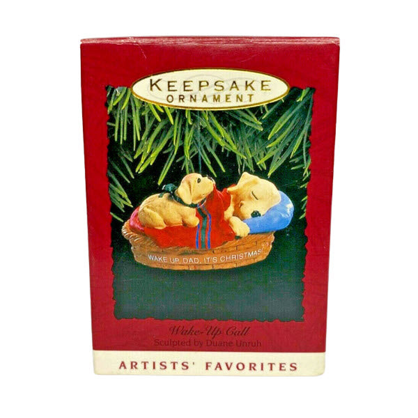 1993 Wake-Up Call Hallmark Ornament (Puppy) QX5262
