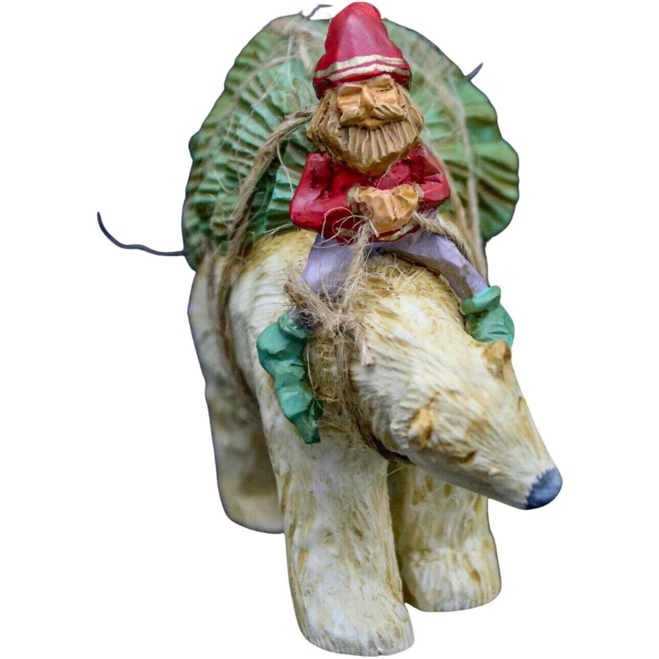 1993Polar Bear Adventure Hallmark Ornament (Folk Art Americana) QK1055