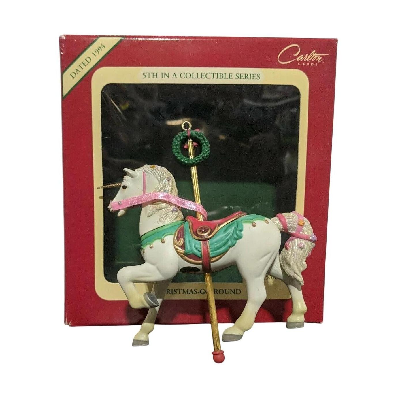 1994 Christmas Go Round Carlton Cards Ornaments (Merry Go Round) by Carlton Cards Carlton Cards Ornaments (Christmas-Go-Round Series) CXOR-011W