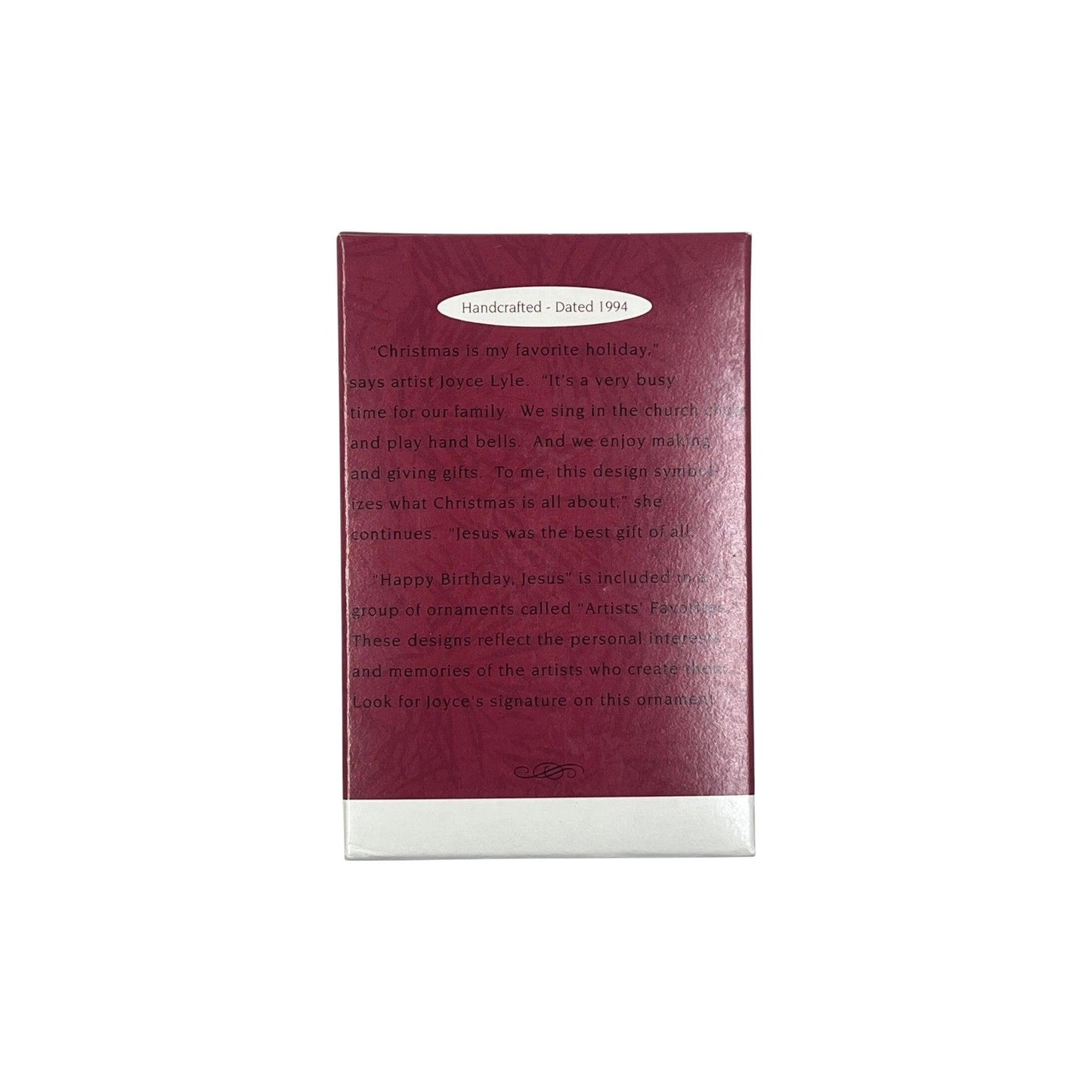 1994 Happy Birthday Jesus (Nativity)