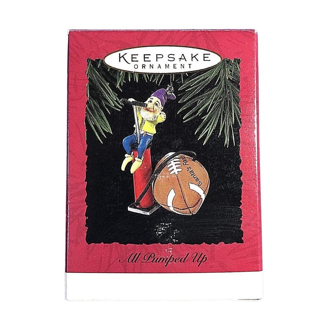 1994 All Pumped Up Hallmark Ornament (Football) QX5923