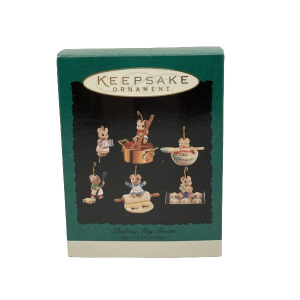 1994 Baking Tiny Treats Hallmark Ornament (Six Mice) QXM4033