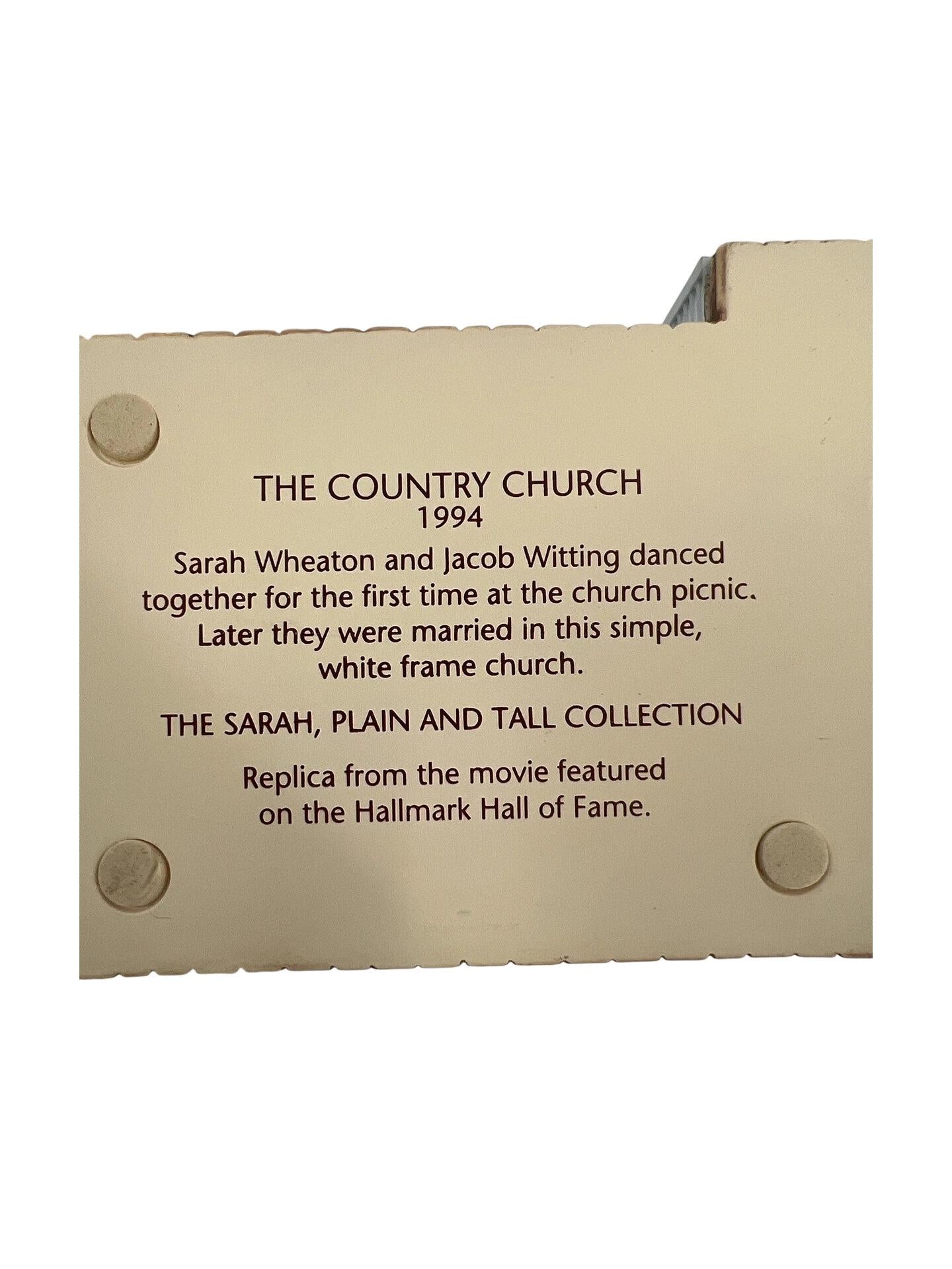 1994 Country Church Hallmark Ornament (Sarah Plain and Tall) XPR9450