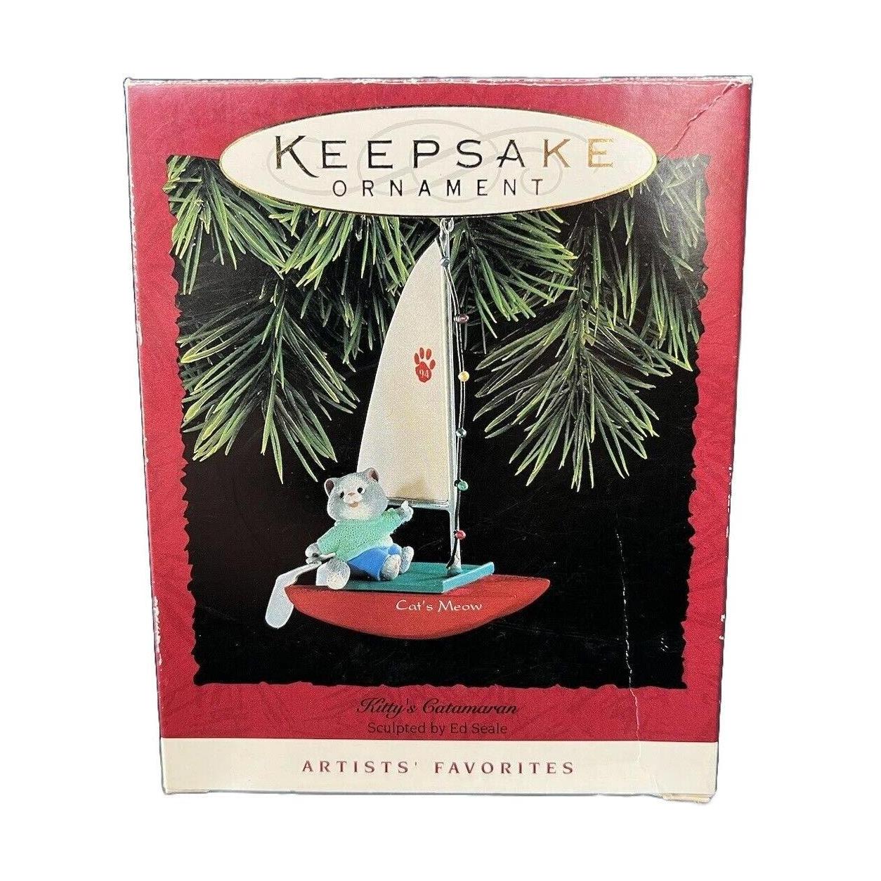 1994 Kitty's Catamaran Hallmark Ornament (Kitten) QX5416